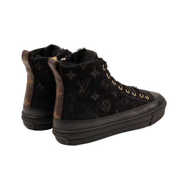 LOUIS VUITTON Black Stellar Sneaker Boot Size 6/36 - Picture 4 of 5